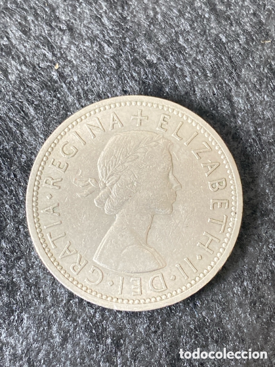 Monedas antiguas de Europa: Moneda dos chelines de 1966 Isabel ll