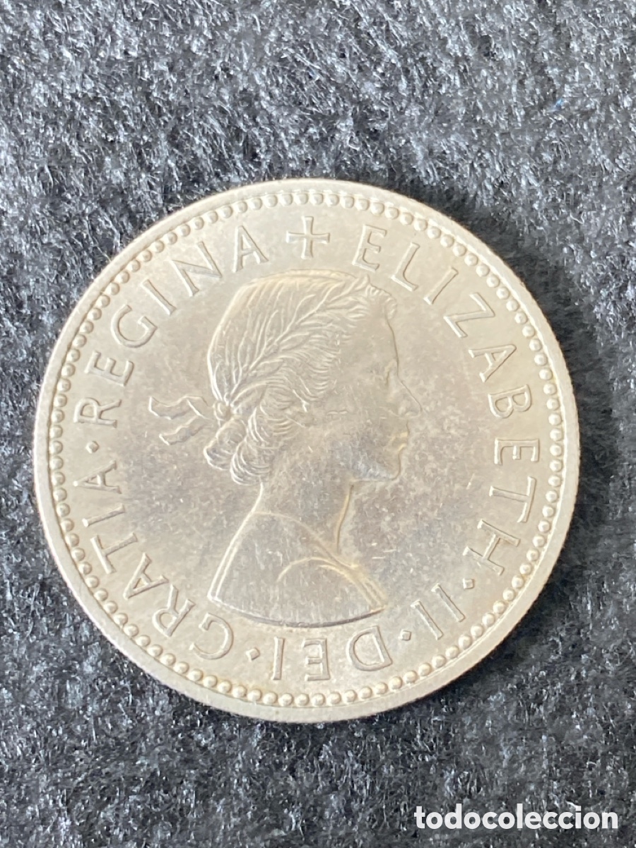 Monedas antiguas de Europa: Moneda un chel&iacute;n Isabel ll - Foto 1