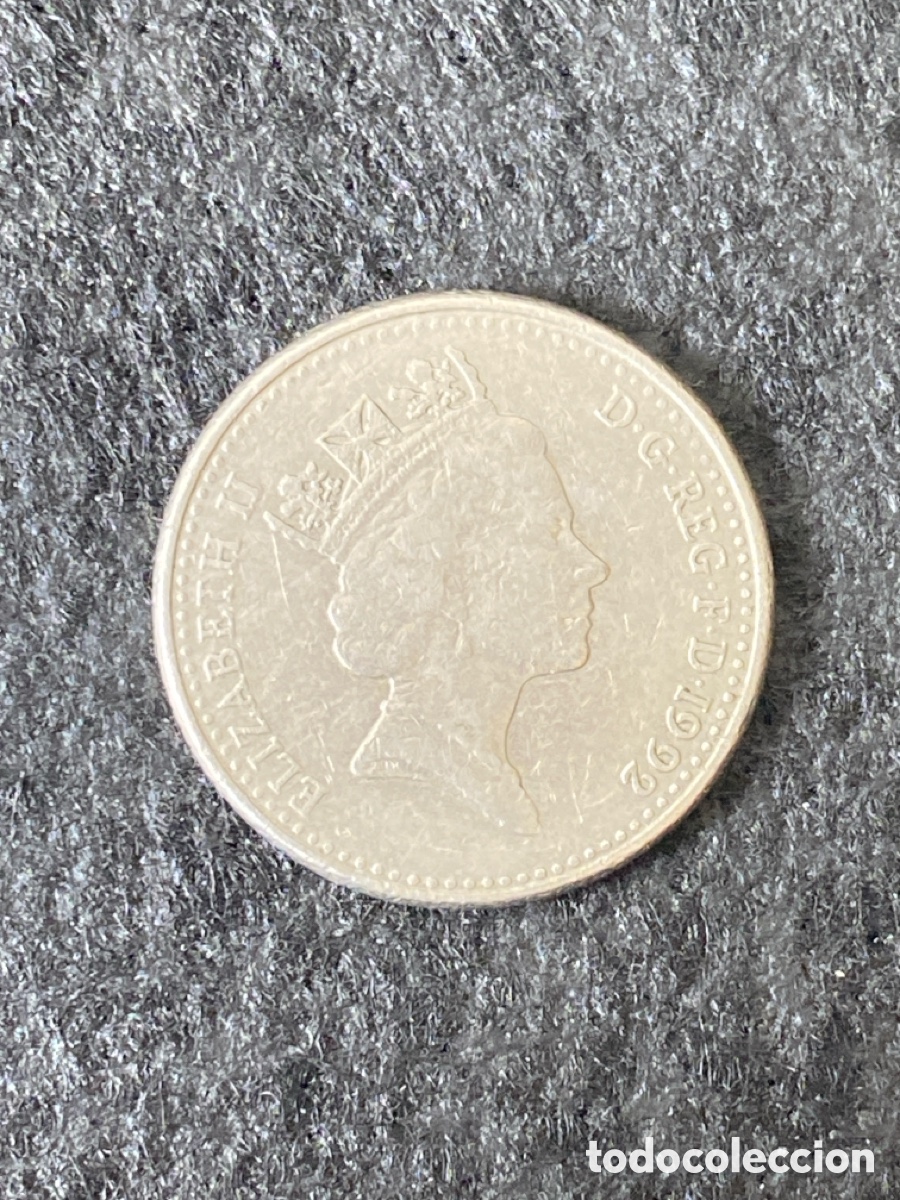 Monedas antiguas de Europa: Moneda 10 New pence de 1992