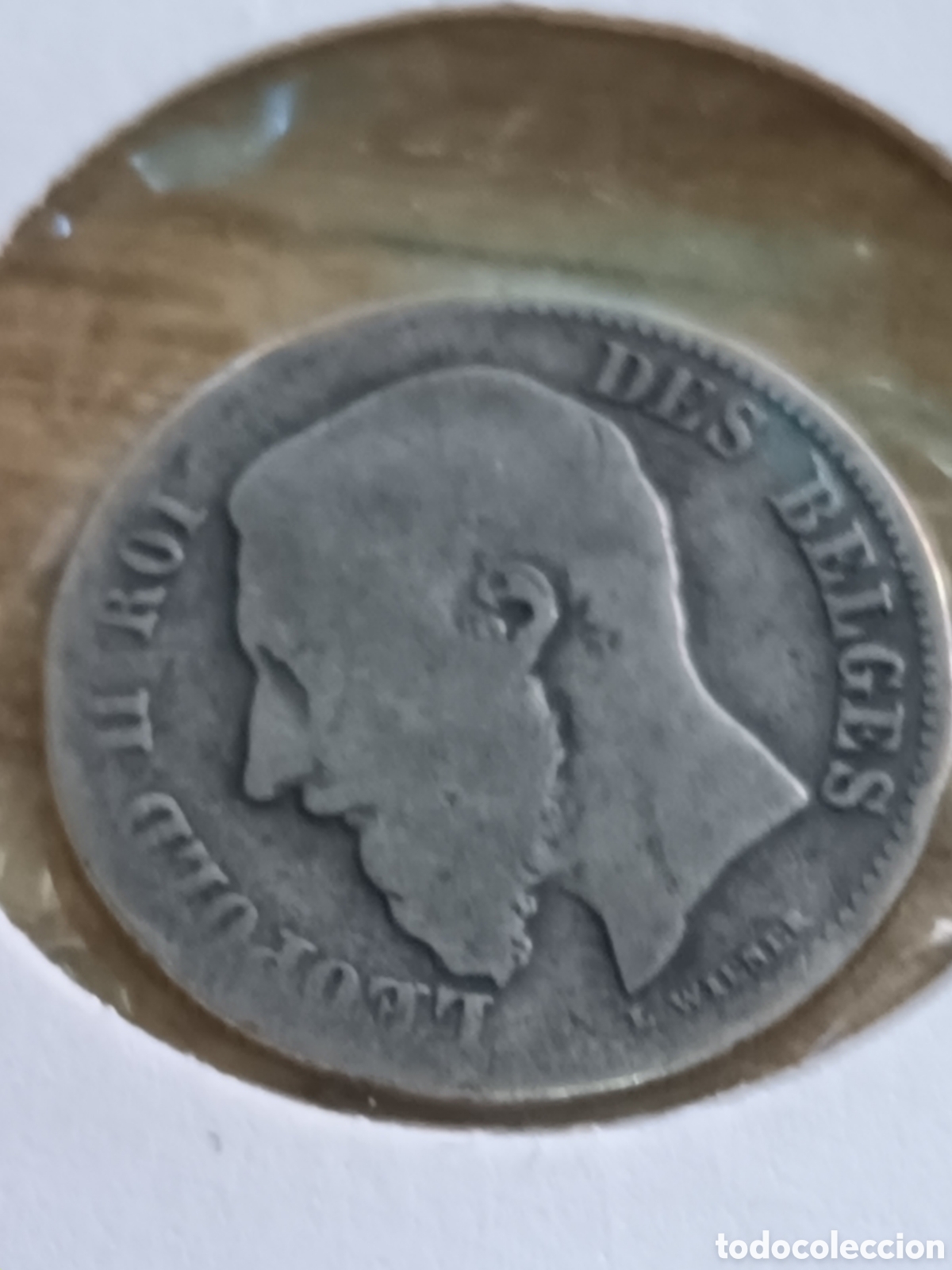 Monedas antiguas de Europa: MONEDA DE B&Eacute;LGICA 50 C&Eacute;NTIMOS DE PLATA 1899