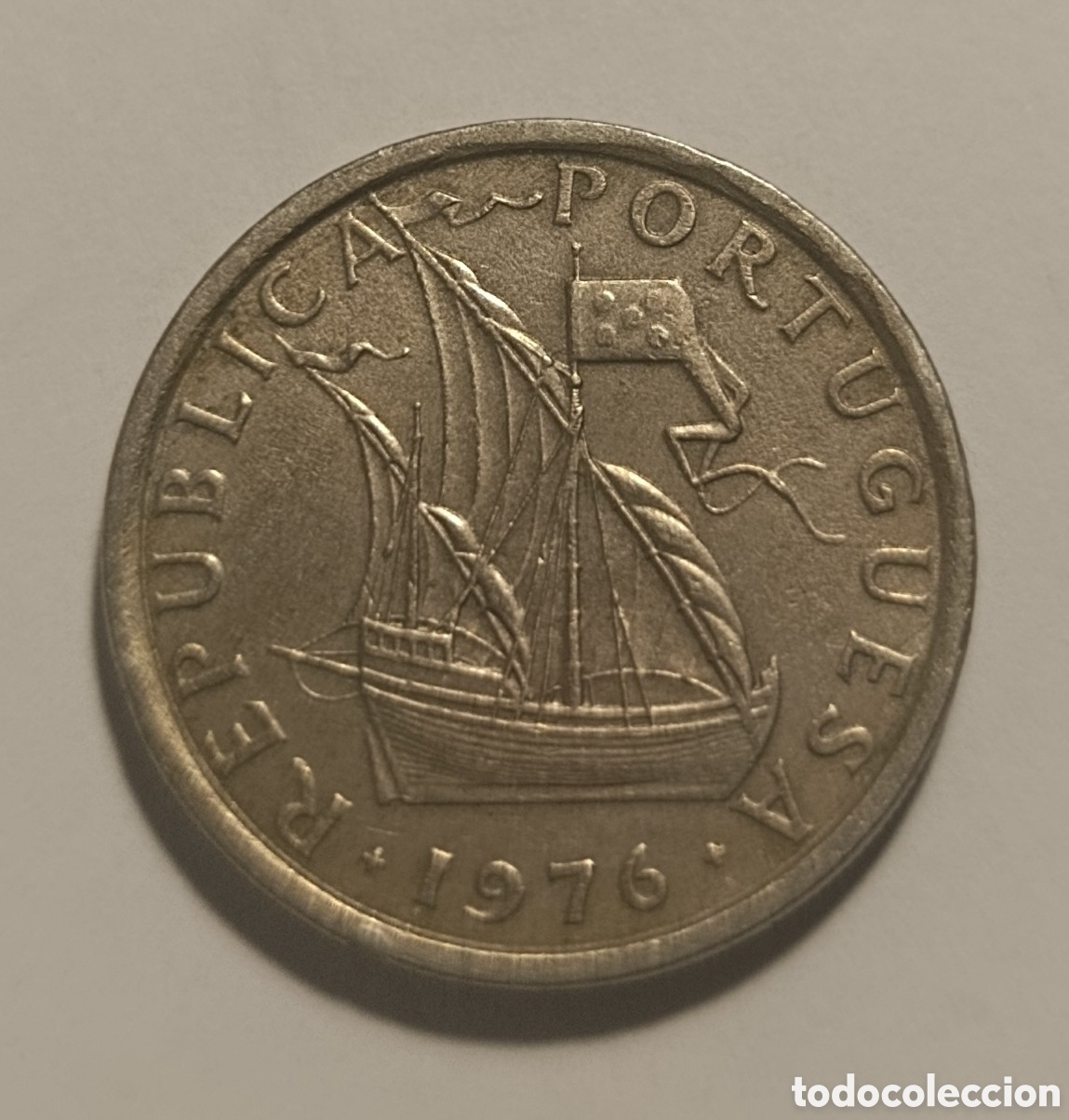 Monedas antiguas de Europa: PORTUGAL moneda 5 escudos 1976