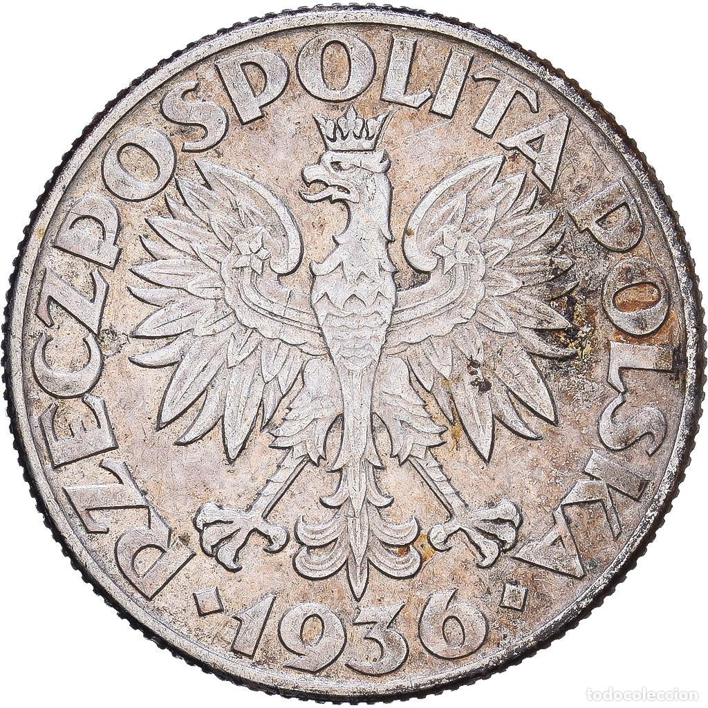 Alte M&uuml;nzen aus Europa: [#1547728] Polonia, 2 Zlote, Gnydia Seaport, 1936, Warsaw, Plata, MBC
