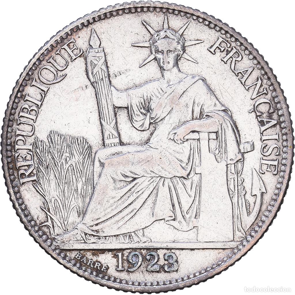 Alte M&uuml;nzen aus Europa: [#1547729] Indochina Francesa, 20 Cents, 1923, MDP, Plata, MBC, KM:17.1