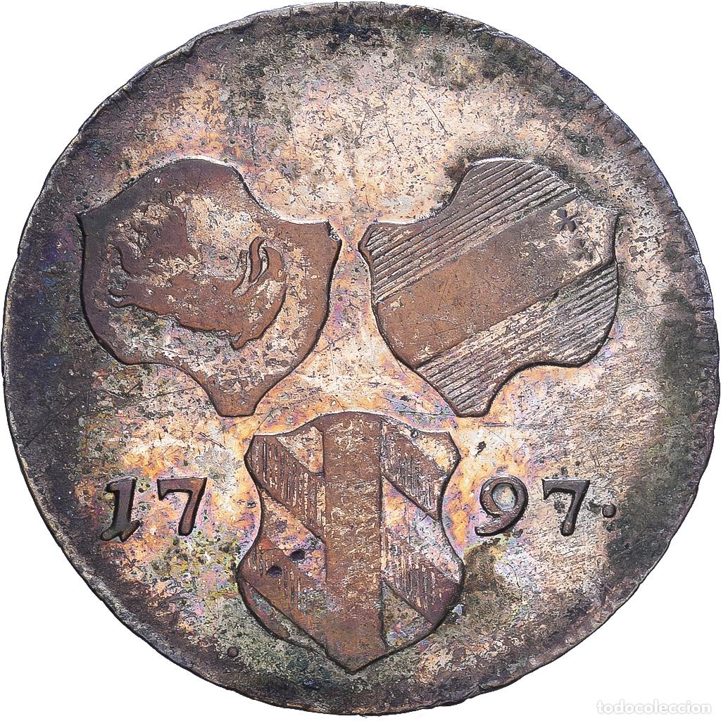 Alte M&uuml;nzen aus Europa: [#1547726] Austria, 6 Kreuzer, 1797, G&uuml;nzburg, Vell&oacute;n, BC+, KM:20