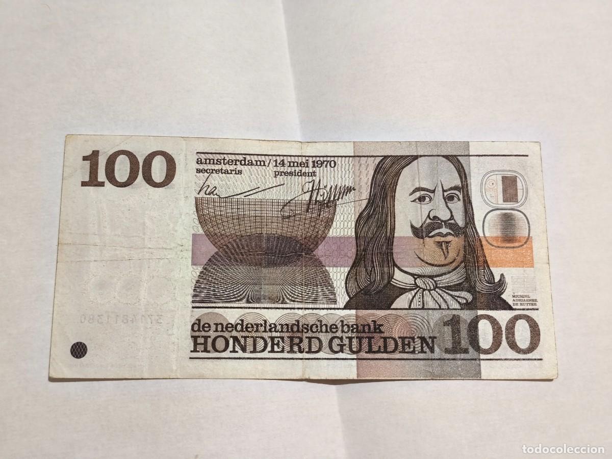 Monedas antiguas de Europa: Holanda 100gulden 1970 VF-.