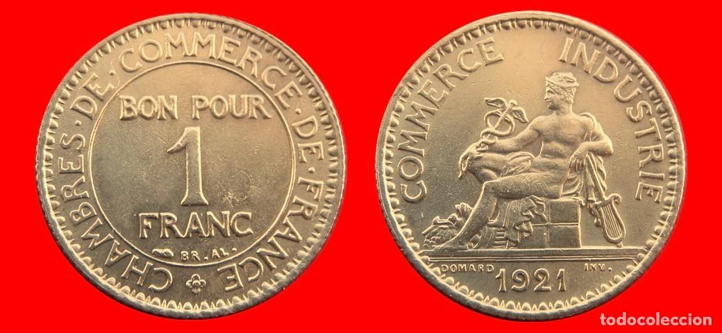 Alte M&uuml;nzen aus Europa: 1 FRANCO 1921 FRANCIA-156976