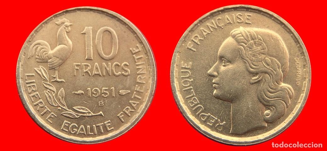 Monedas antiguas de Europa: 10 FRANCOS 1951B FRANCIA-156994