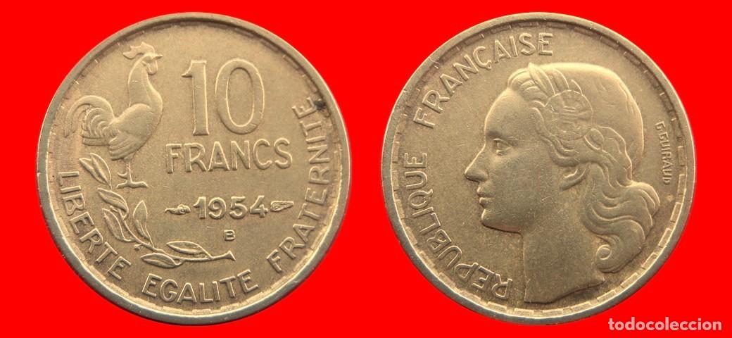 Monedas antiguas de Europa: 10 FRANCOS 1954B FRANCIA-156998