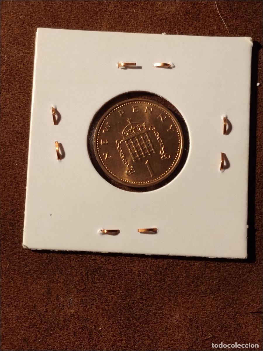 Monedas antiguas de Europa: Reino Unido 1 New Penny 1974 - Isabel II - Moneda brit&aacute;nica original