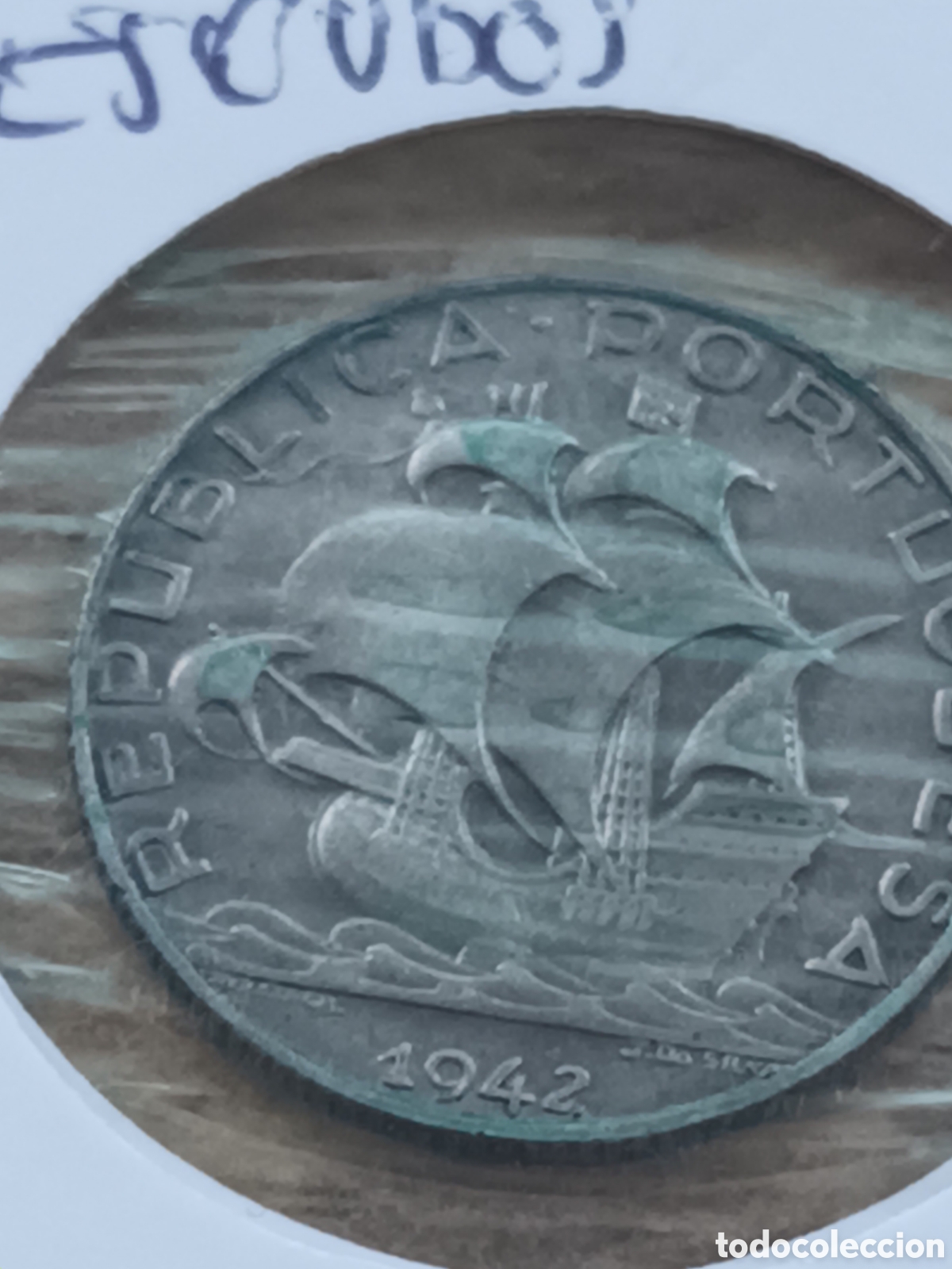 Monedas antiguas de Europa: 2,5 ESCUDOS DE PLATA PORTUGAL 1942