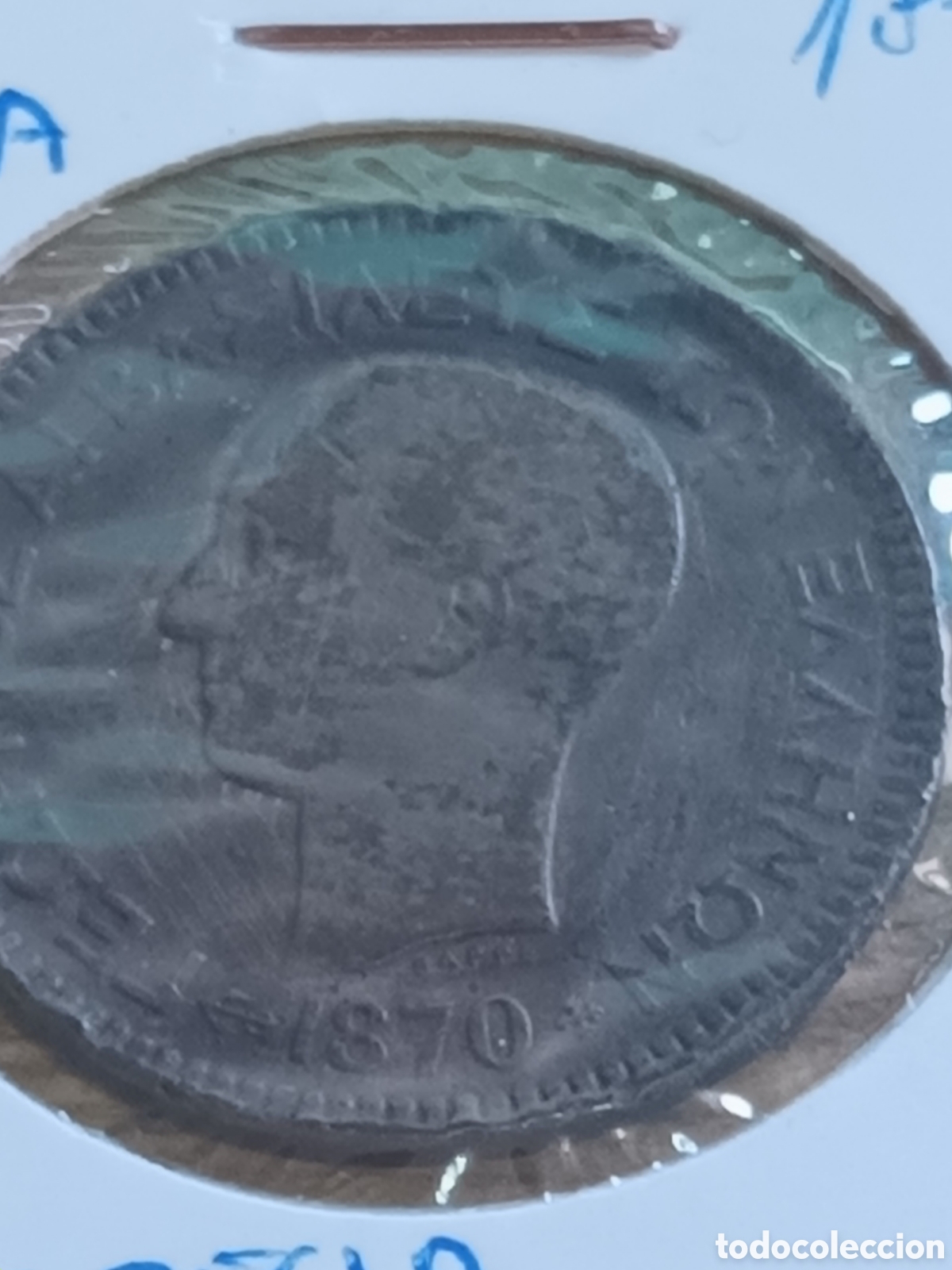 Monedas antiguas de Europa: 10 LEPTA GRECIA REY JORGE I 1870