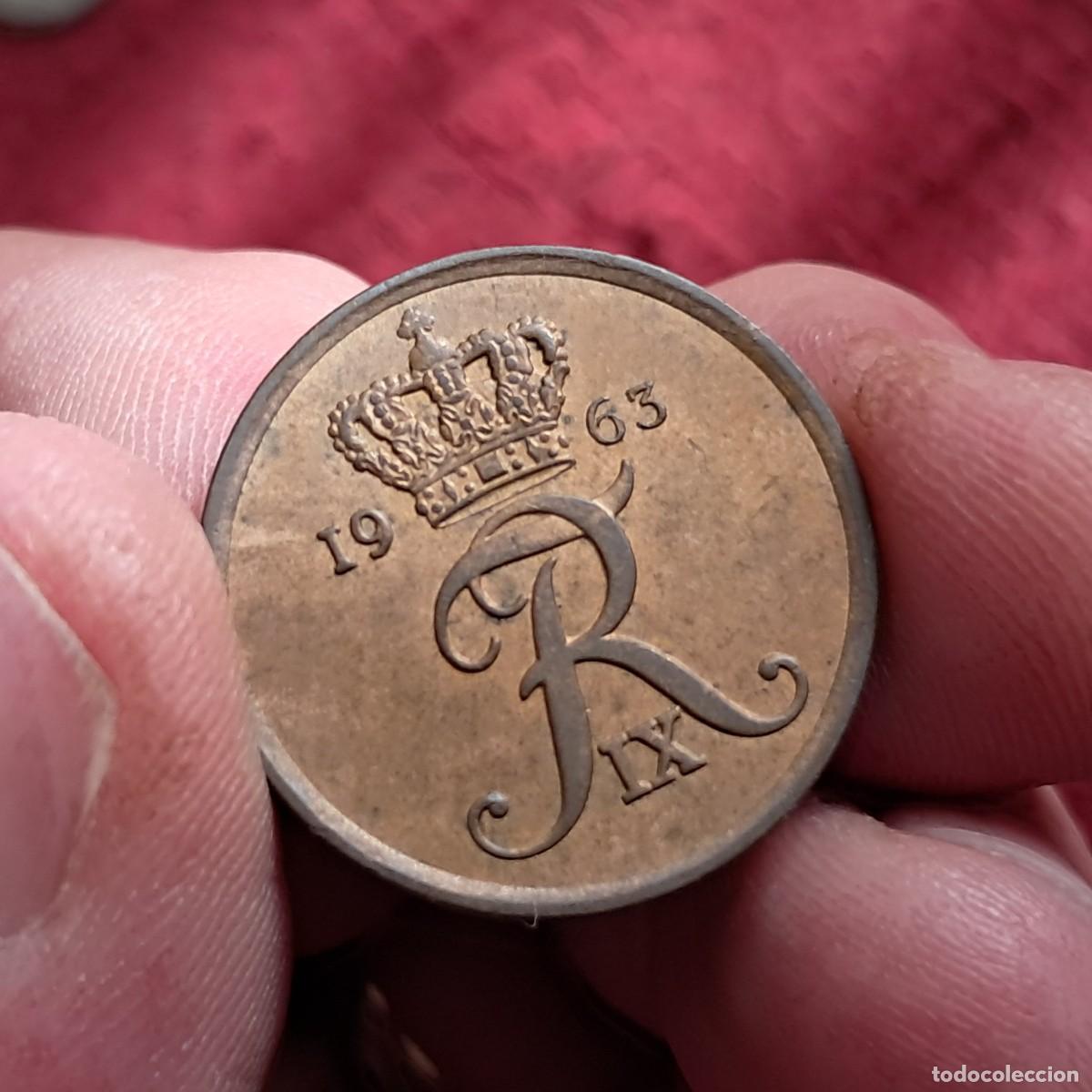 Monedas antiguas de Europa: MONEDA DE DINAMARCA 5 &Oslash;RE 1963 C S, F. - Frederik IX KM# 848.1, DNF# 3.14 Sch&ouml;n# 67, Hede# 15.