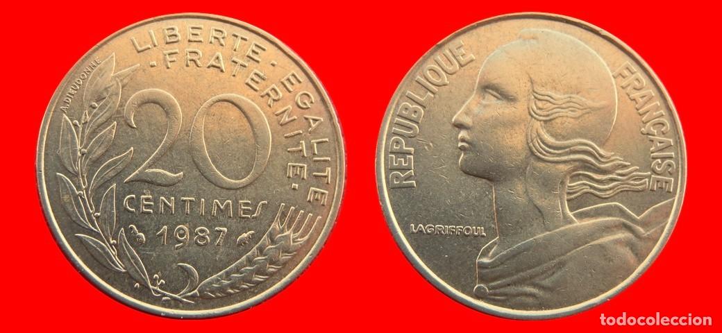 Monedas antiguas de Europa: 20 CENTIMOS 1987 FRANCIA-157012