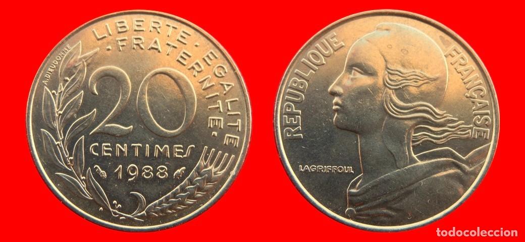 Monedas antiguas de Europa: 20 CENTIMOS 1988 FRANCIA-157013