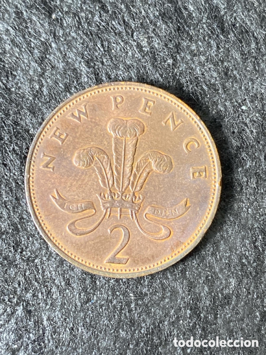 Monedas antiguas de Europa: Moneda 2 peniques de 1971