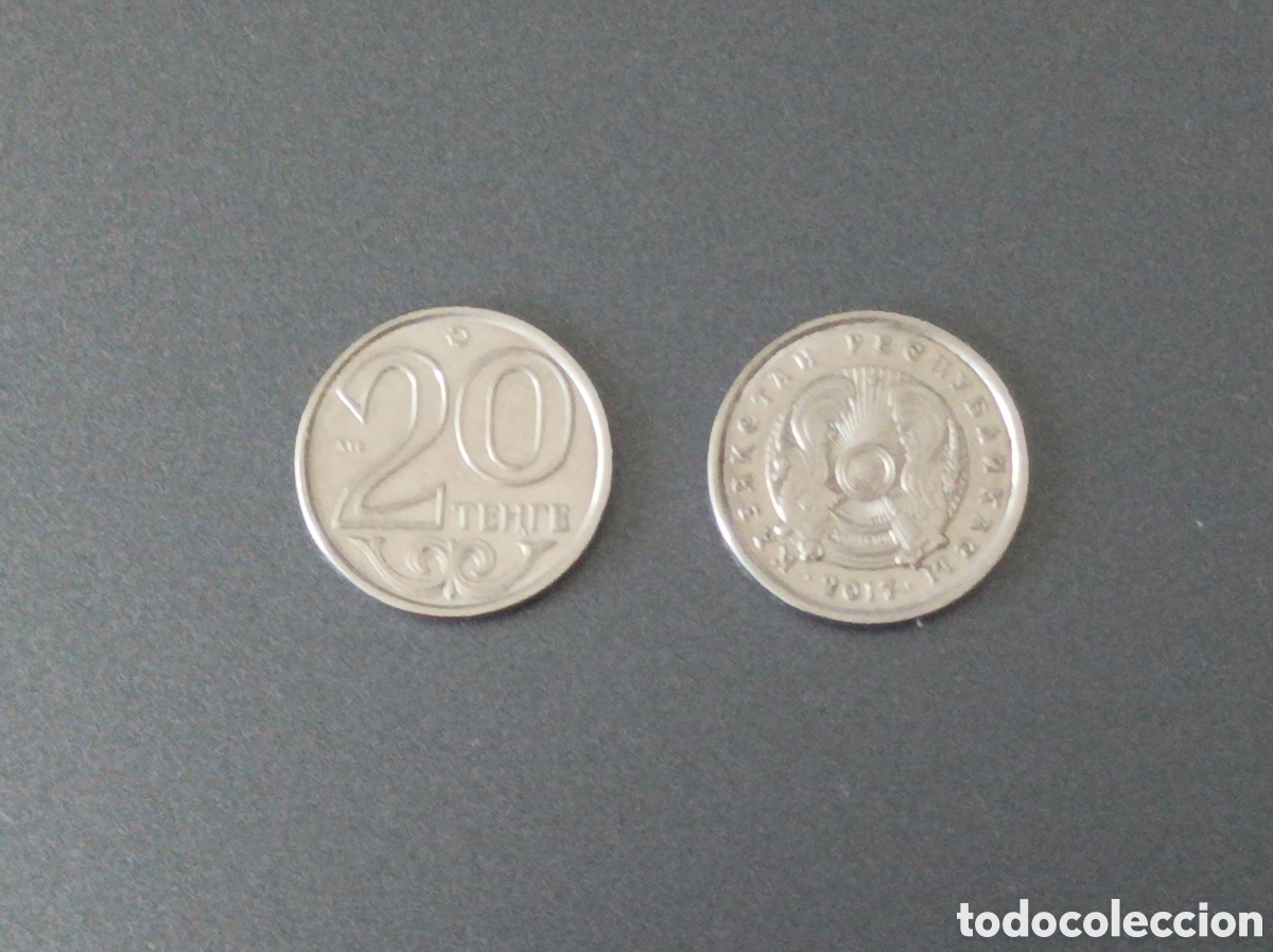 Monedas antiguas de Europa: Moneda de 20 tenge de Kazajist&aacute;n de 2017