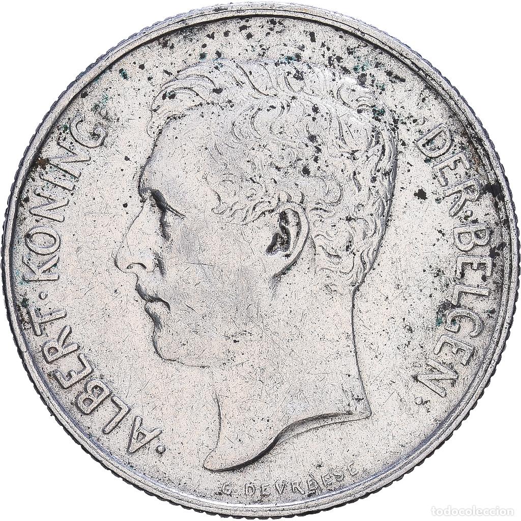Monedas antiguas de Europa: [#1552478] B&eacute;lgica, Albert I, 2 Francs, 2 Frank, 1911, Brussels, Plata, MBC+, KM:75