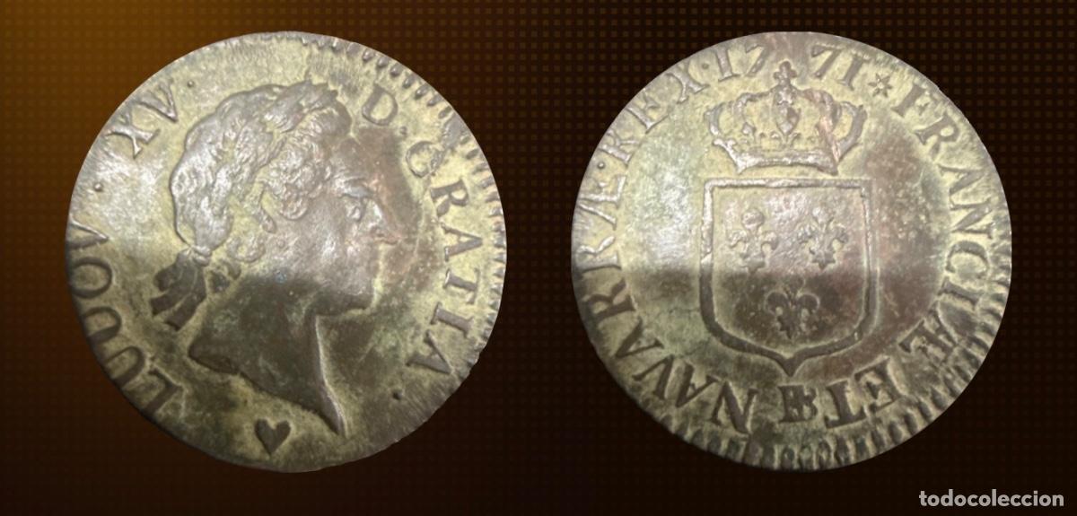 Monedas antiguas de Europa: Francia &frac12; sol &middot; 1771-S