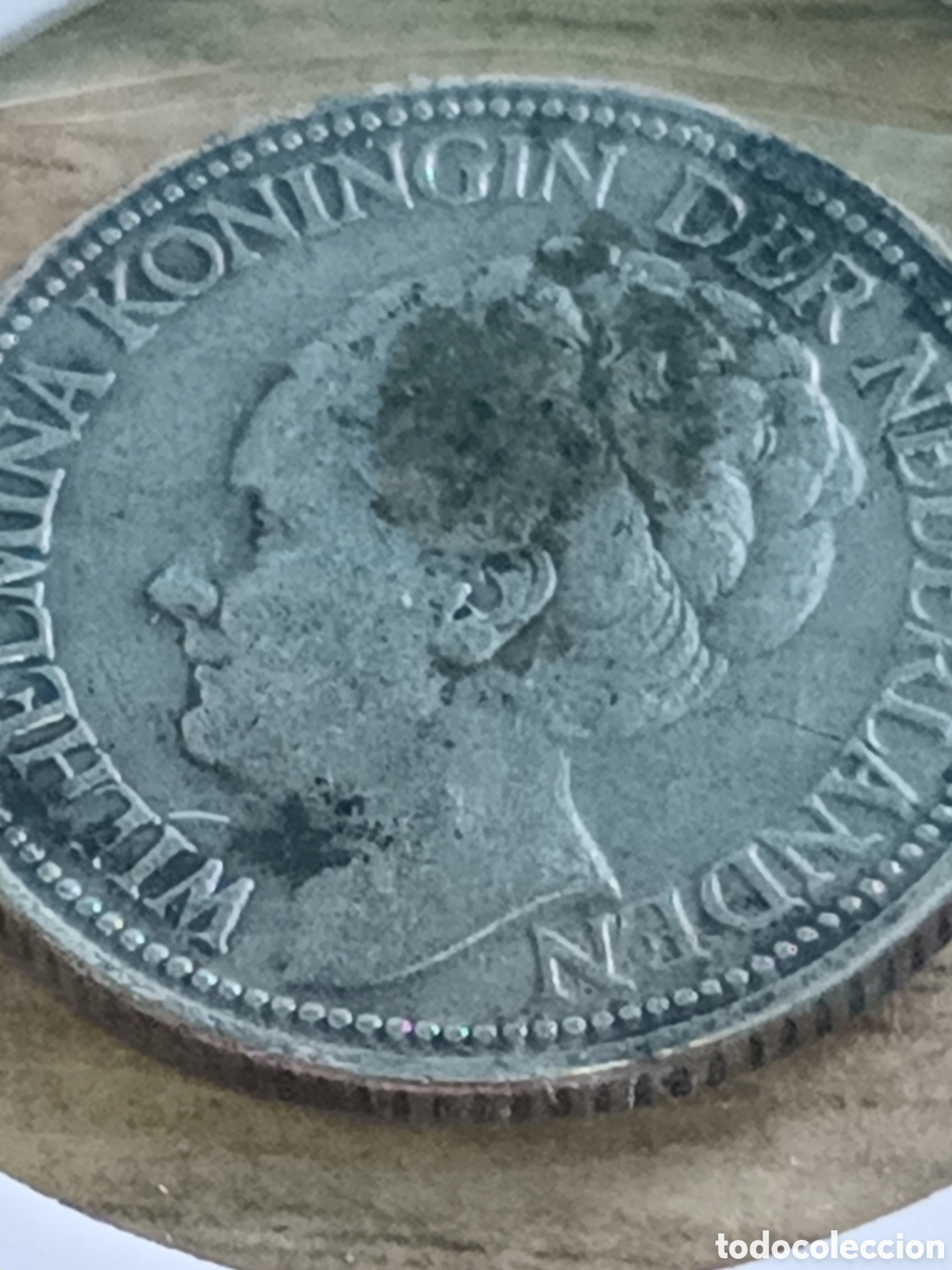 Monedas antiguas de Europa: 25 C&Eacute;NTIMOS DE PLATA REINA GUILLERMINA 1926