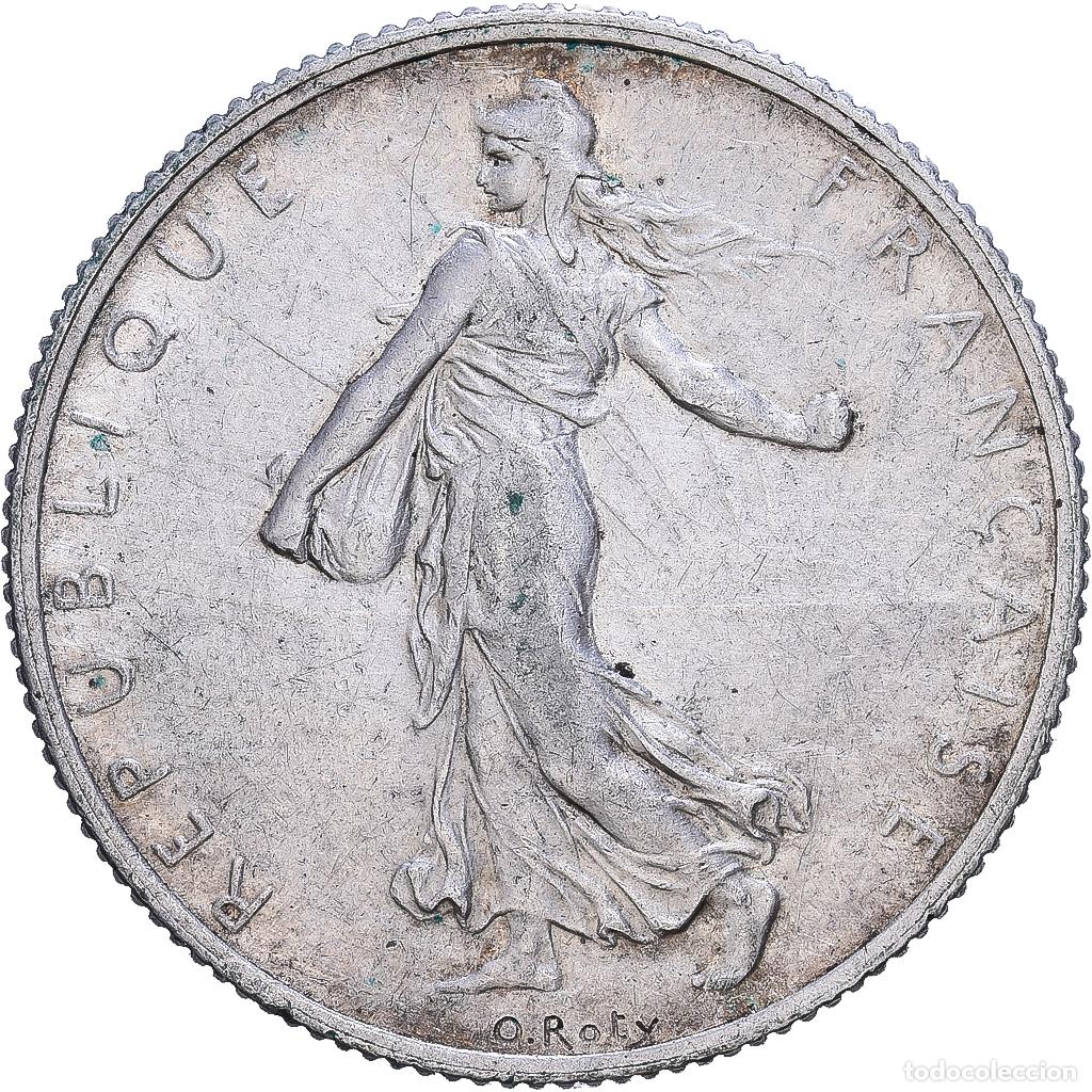 Monedas antiguas de Europa: [#1552476] Francia, 2 Francs, Semeuse, 1917, Paris, Plata, EBC, Gadoury:532, KM:845.1