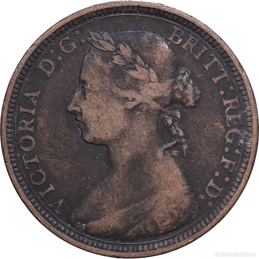 Monedas antiguas de Europa: [#1547817] Reino Unido, Victoria, Half Penny, 1889, London, Bronce, BC+, KM:754