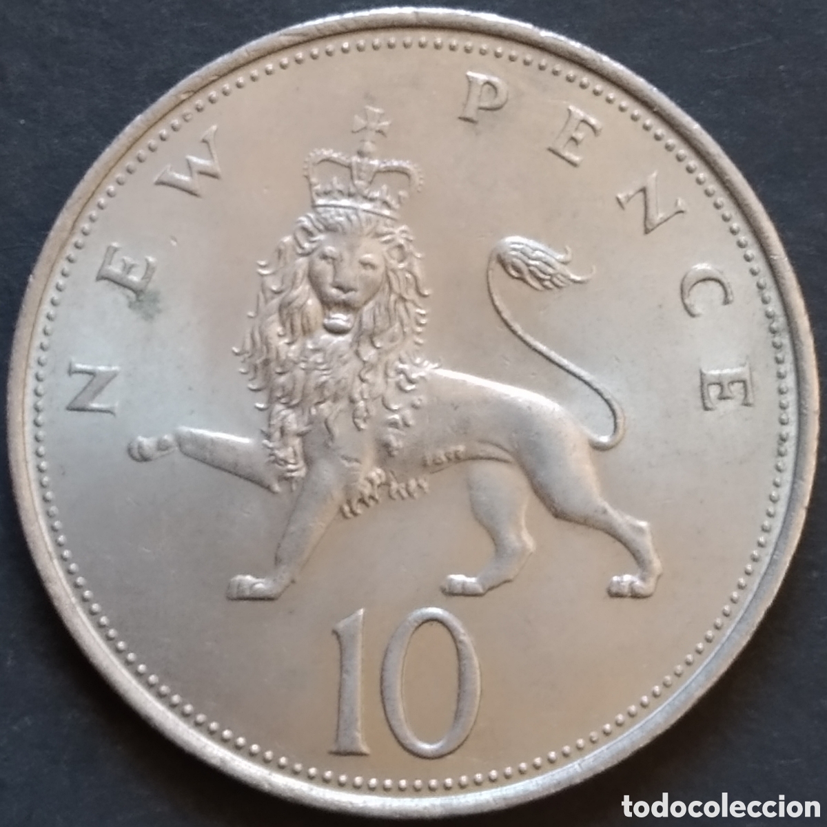 Monedas antiguas de Europa: MONEDA - UK / REINO UNIDO 10 NEW PENCE 1971