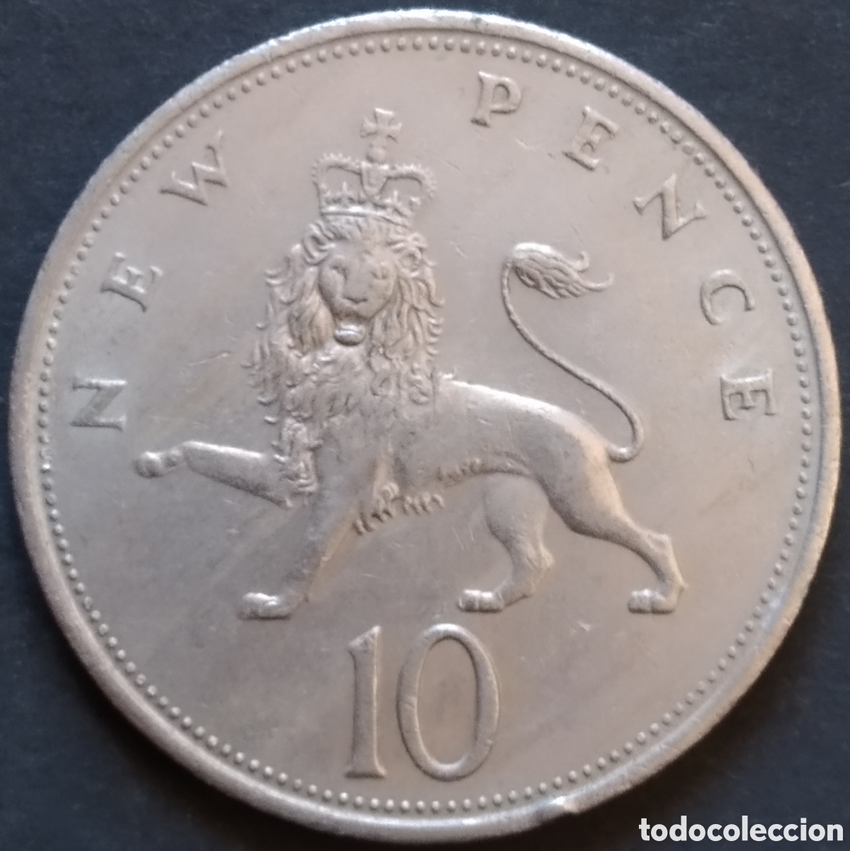 Monedas antiguas de Europa: MONEDA - UK / REINO UNIDO 10 NEW PENCE 1973