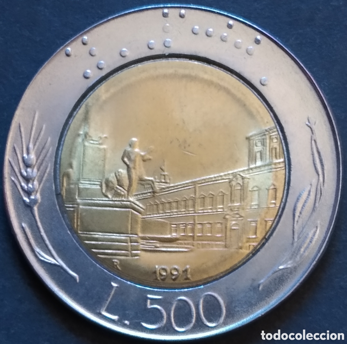 Monedas antiguas de Europa: MONEDA - ITALIA 500 LIRAS 1991