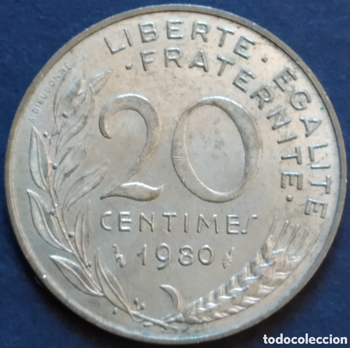 Monedas antiguas de Europa: MONEDA - FRANCIA 20 CENTIMOS 1980
