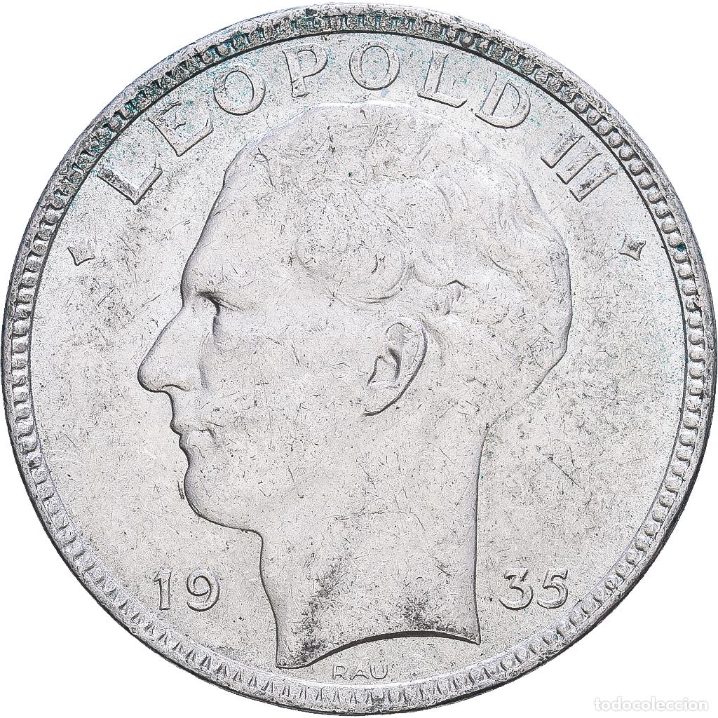 Monedas antiguas de Europa: [#1552481] B&eacute;lgica, Leopold III, 20 Francs, 20 Frank, 1935, Brussels, Plata, MBC+, KM:105
