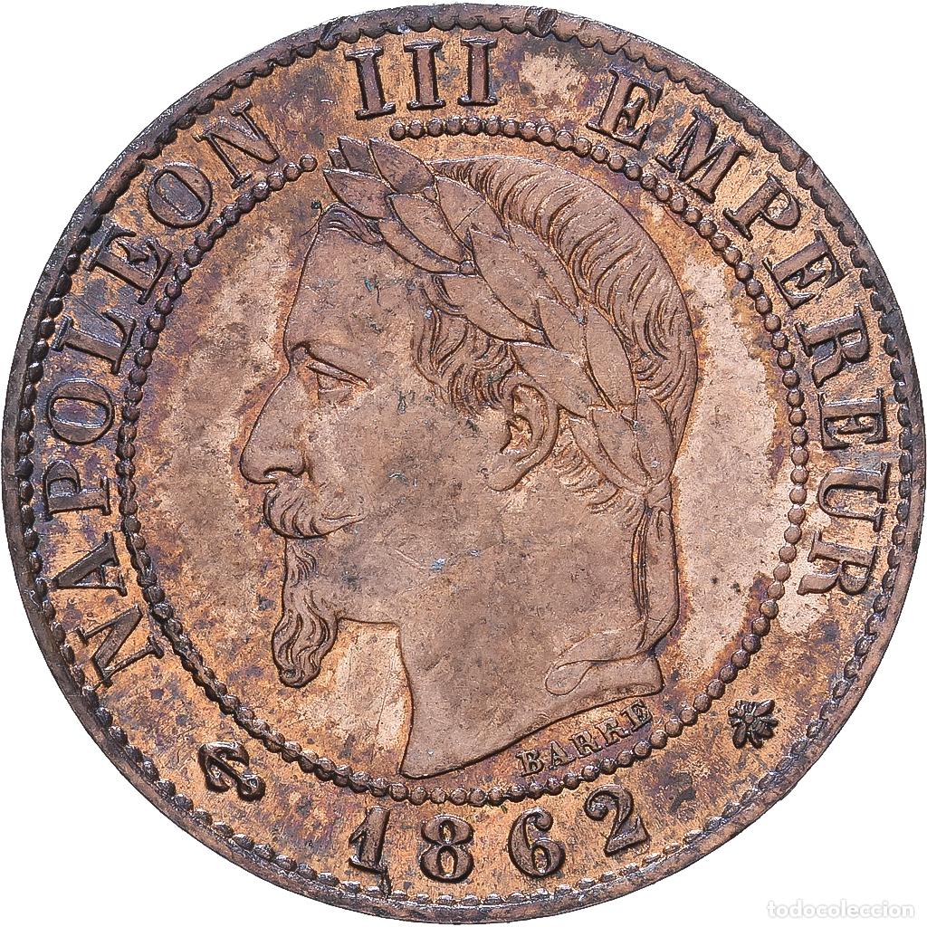 Monedas antiguas de Europa: [#1547836] Francia, Napoleon III, 1 Centime, 1862, Paris, Bronce, MBC+, Gadoury:87