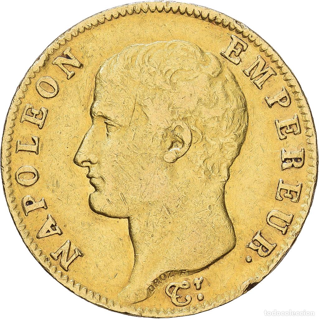 Monedas antiguas de Europa: [#1552533] Francia, Napoleon I, 20 Francs, AN 14, Paris, Oro, MBC, Gadoury:1022, KM:663.1