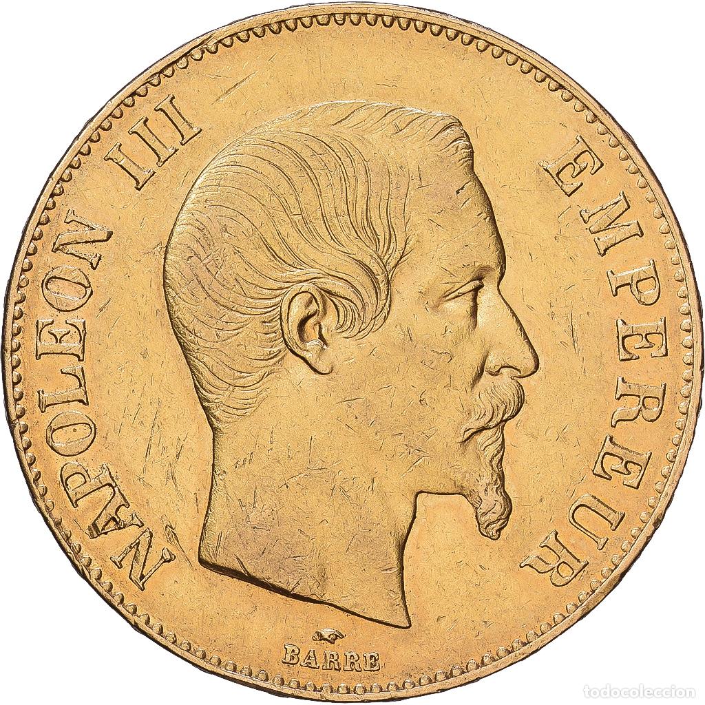 Monedas antiguas de Europa: [#1552527] Francia, Napoleon III, 100 Francs, 1859, Paris, Oro, MBC+, Gadoury:1135
