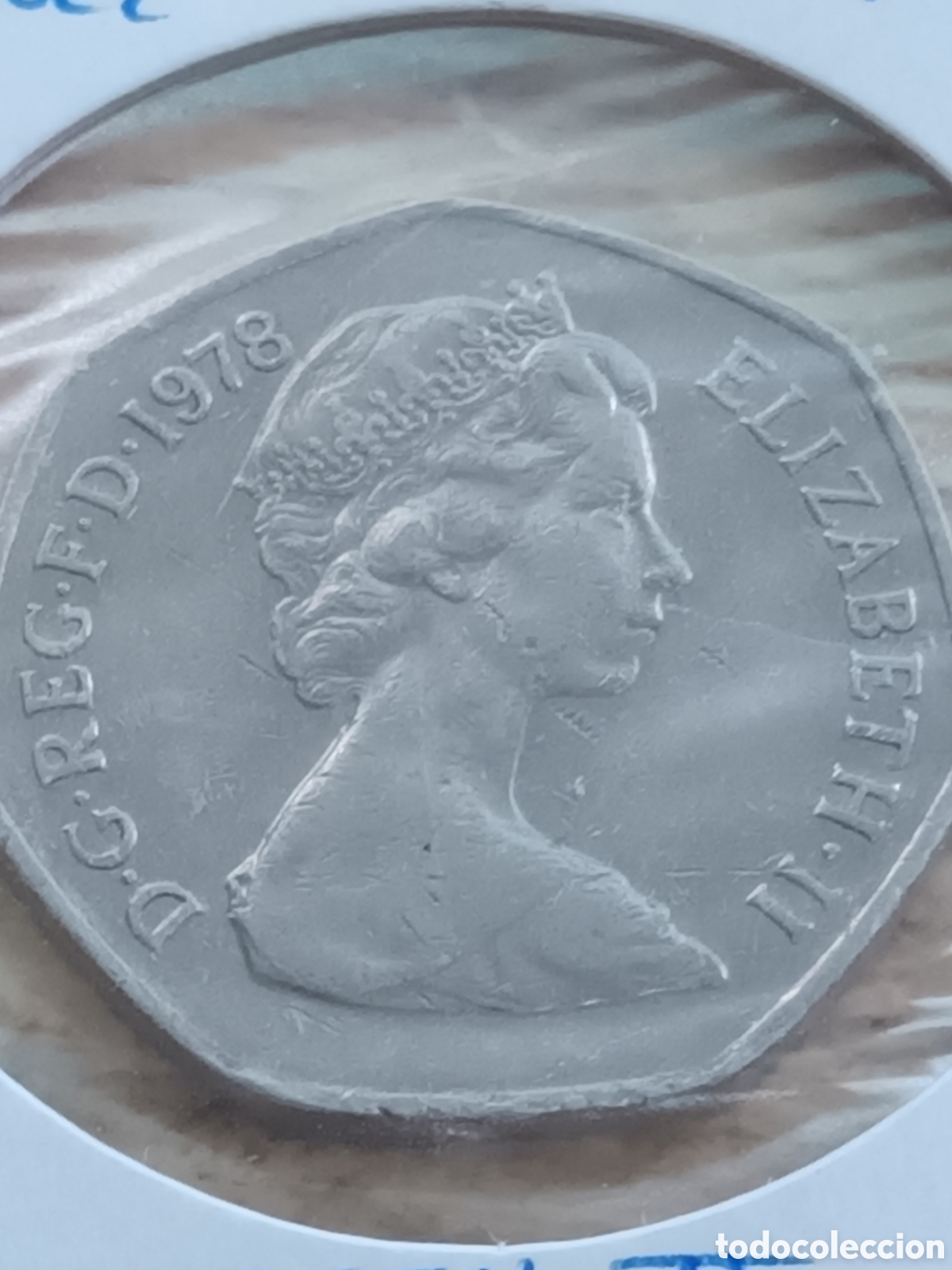 Monedas antiguas de Europa: 50 NEW PENCE INGLATERRA REINA ISABEL II 1978