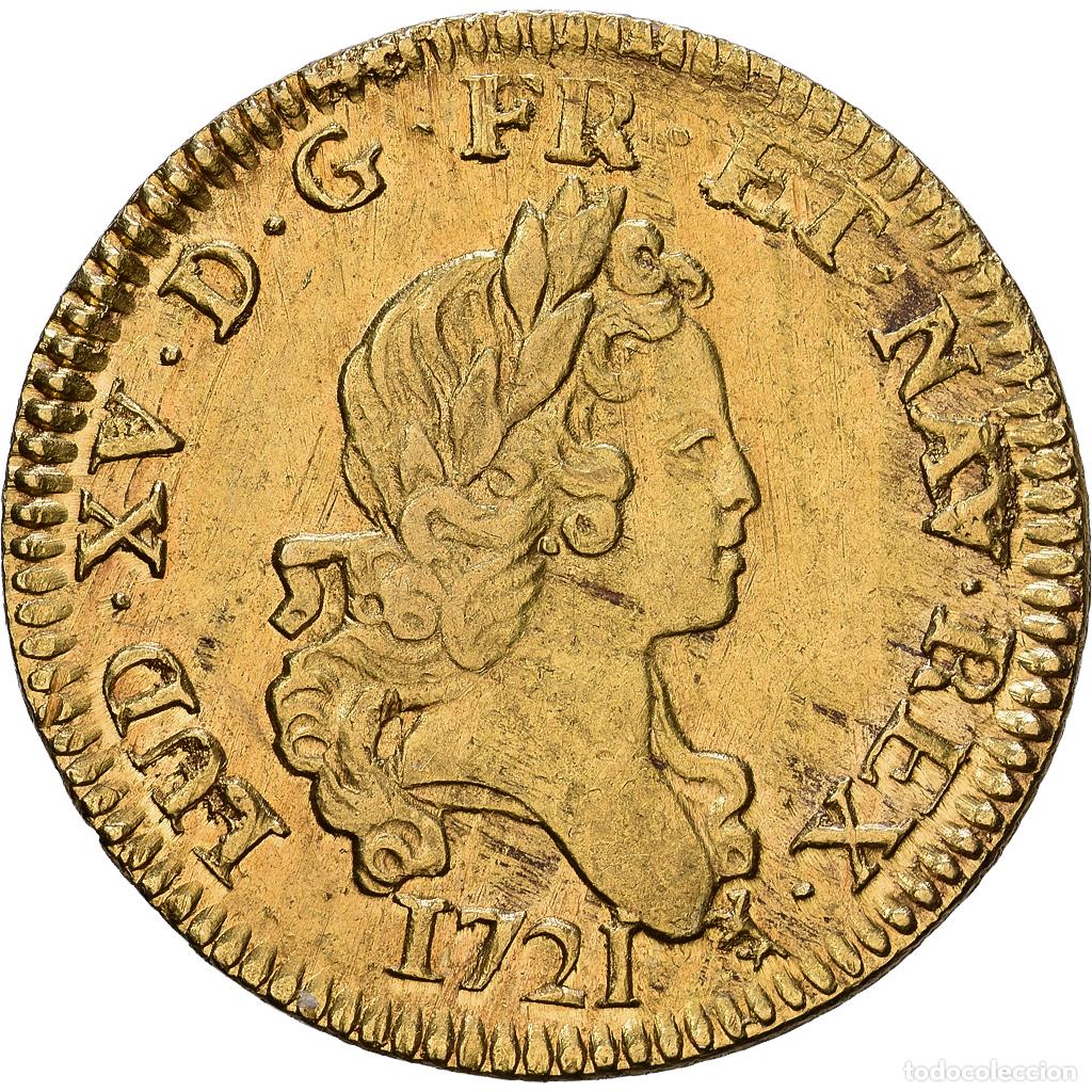Monedas antiguas de Europa: [#1535232] Francia, Louis XV, louis d'or aux 2 L, 1721, Paris, Oro, EBC, Gadoury:337