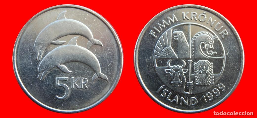 Monedas antiguas de Europa: 5 CORONAS 1999 ISLANDIA-157061