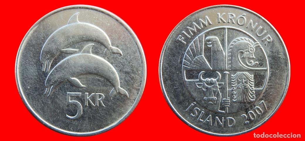 Monedas antiguas de Europa: 5 CORONAS 2007 ISLANDIA-157063