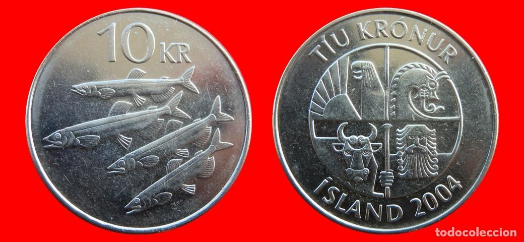 Monedas antiguas de Europa: 10 CORONAS 2004 ISLANDIA-157067