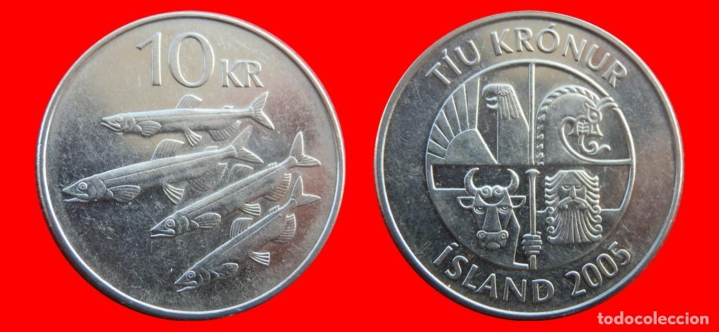 Monedas antiguas de Europa: 10 CORONAS 2005 ISLANDIA-157068