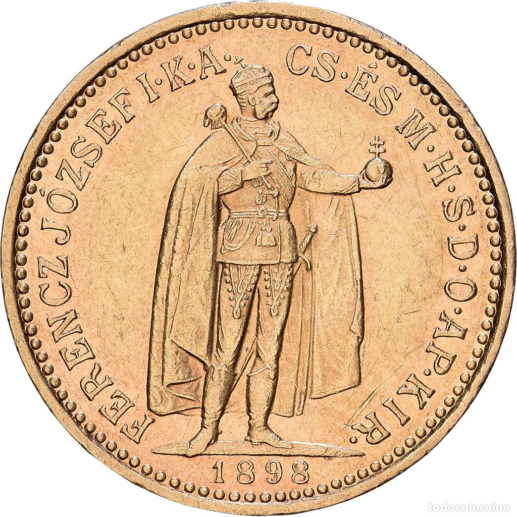 Monedas antiguas de Europa: [#1552557] Hungr&iacute;a, Franz Joseph I, 10 Korona, 1898, Kormoczbanya, Oro, EBC+, KM:485