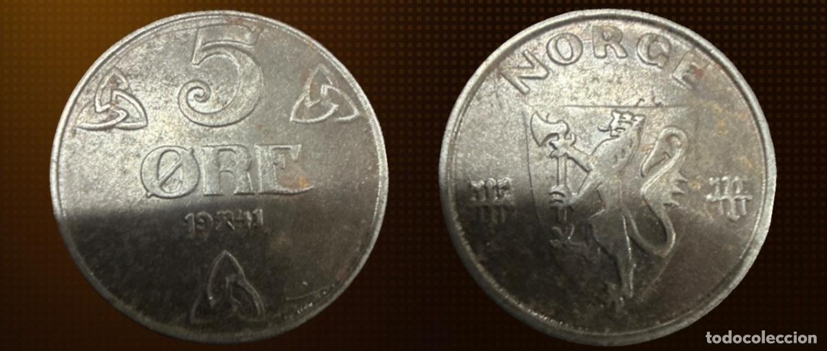 Monedas antiguas de Europa: Noruega 5 ore &middot; 1941