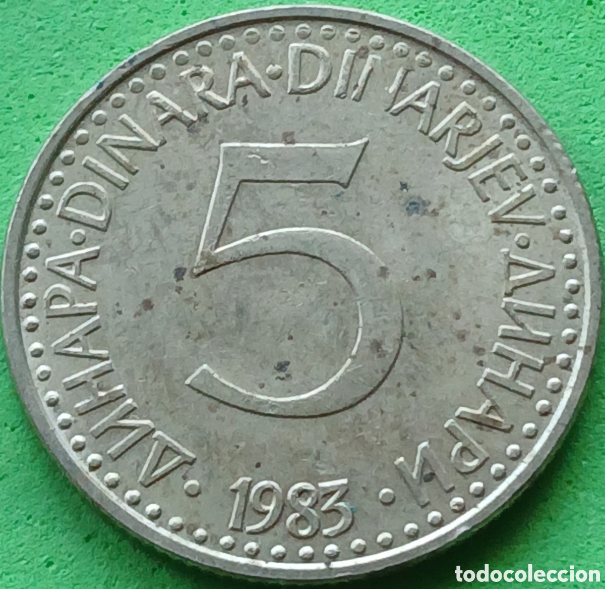 Monedas antiguas de Europa: Yugoslavia 5 dinares 1983 km#88