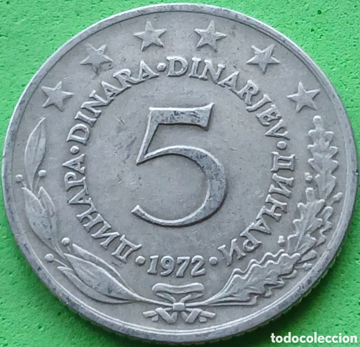 Monedas antiguas de Europa: Yugoslavia 5 dinares 1972 km#58