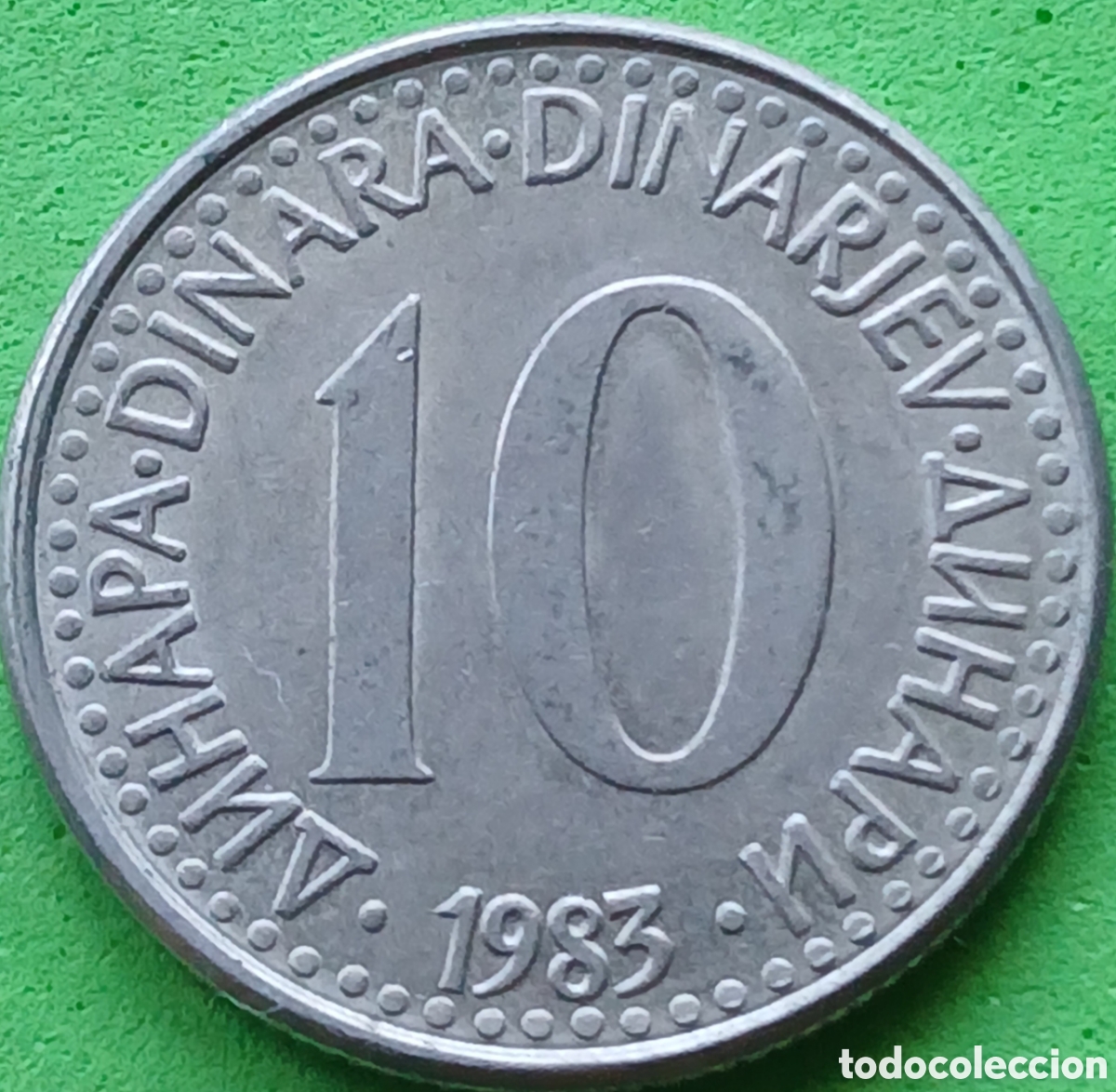 Monedas antiguas de Europa: Yugoslavia 10 dinares 1983 km#89