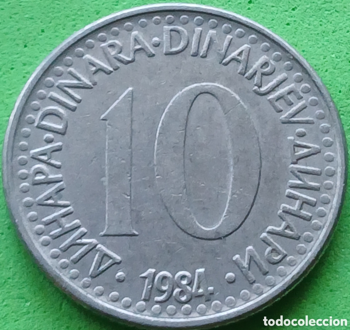 Monedas antiguas de Europa: Yugoslavia 10 dinares 1984 km#89