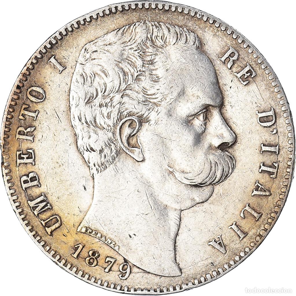 Monedas antiguas de Europa: [#1040333] Moneda, Italia, Umberto I, 5 Lire, 1879, Rome, MBC, Plata, KM:20