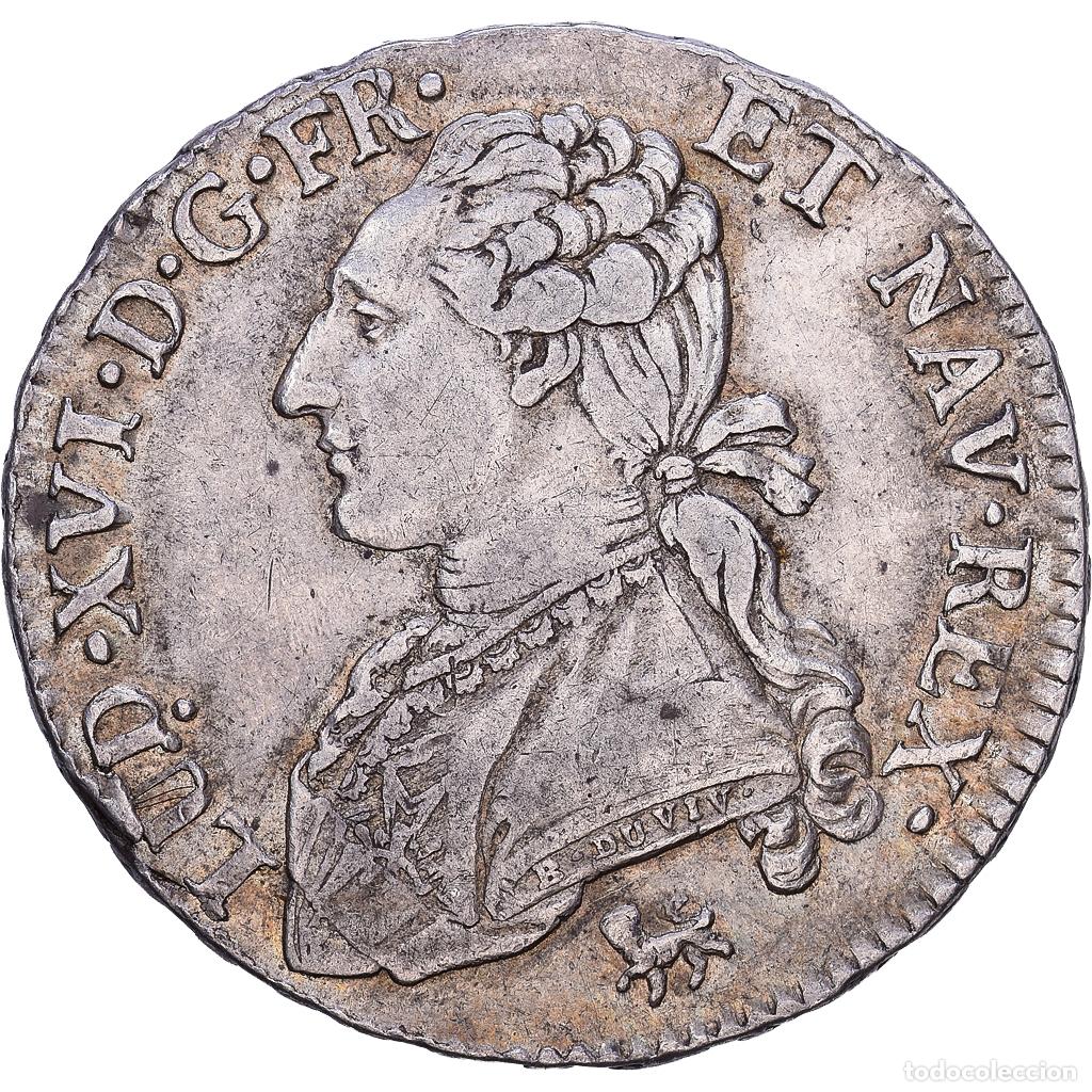 Monedas antiguas de Europa: [#982561] Francia, Louis XVI, 1/2 Ecu aux branches d'olivier, 1791, Paris, Plata, MBC