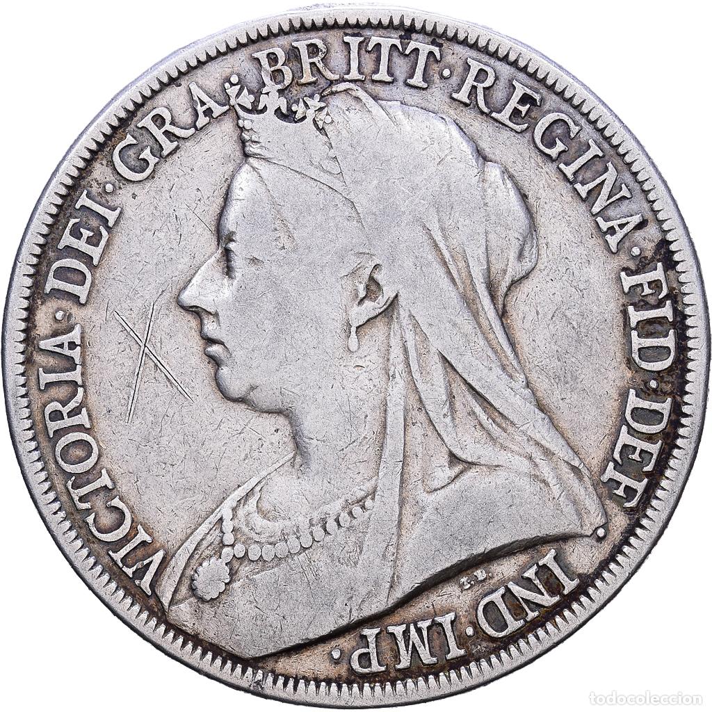 Monedas antiguas de Europa: [#1118308] Gran Breta&ntilde;a, HANNOVER, Victoria, 1 couronne, effigie du jubil&eacute;, 1889, Plata