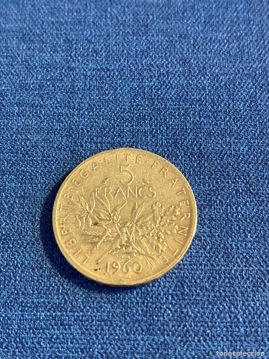 Monedas antiguas de Europa: MONEDA 5 FRANCOS 1960. Plata