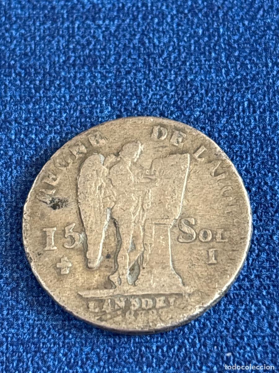 Monedas antiguas de Europa: MONEDA 15 SOLS 1791 . Plata